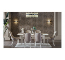 Обеденный стол раздвижной Gravita (Гравита) GRAV-14 слоновая кость