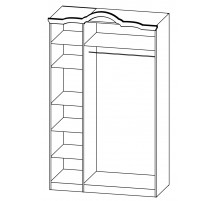 Трехстворчатый шкаф Орхидея СП-002-13 (белый)