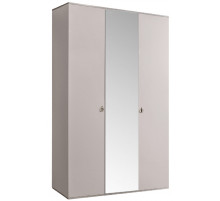 Трехстворчатый шкаф для одежды с зеркалом Rimini РМШ1/3(слоновая кость)